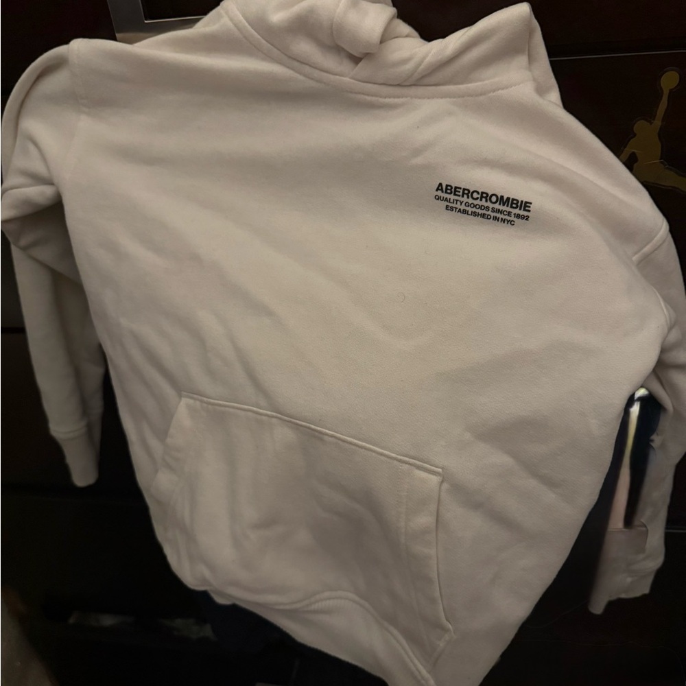 Abercrombie Kids White Hoodie